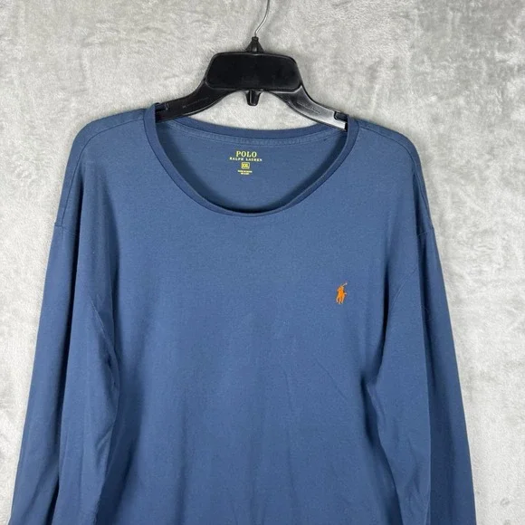 Polo Ralph Lauren Men's Vneck Regular 2XL Blue Pullover Knit Sweater Preppy Golf - Picture 3 of 13